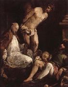 Giacomo Bassano St.Fabian,St.Rocc,and St.Sebastian France oil painting artist